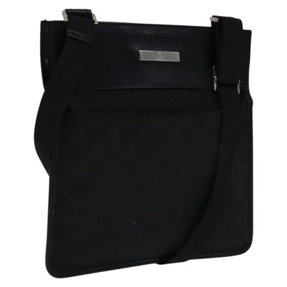 GUCCI GG Canvas Shoulder Bag Black 27639 Auth ep7170 - Picture 2 of 16